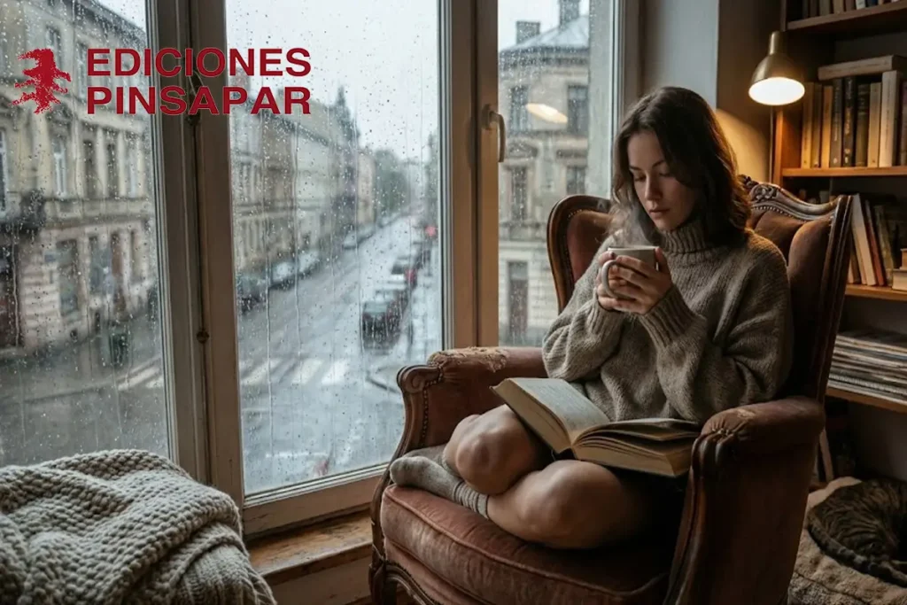 Café, lluvia y libros